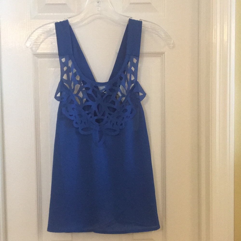 Cobalt blue laser cut top